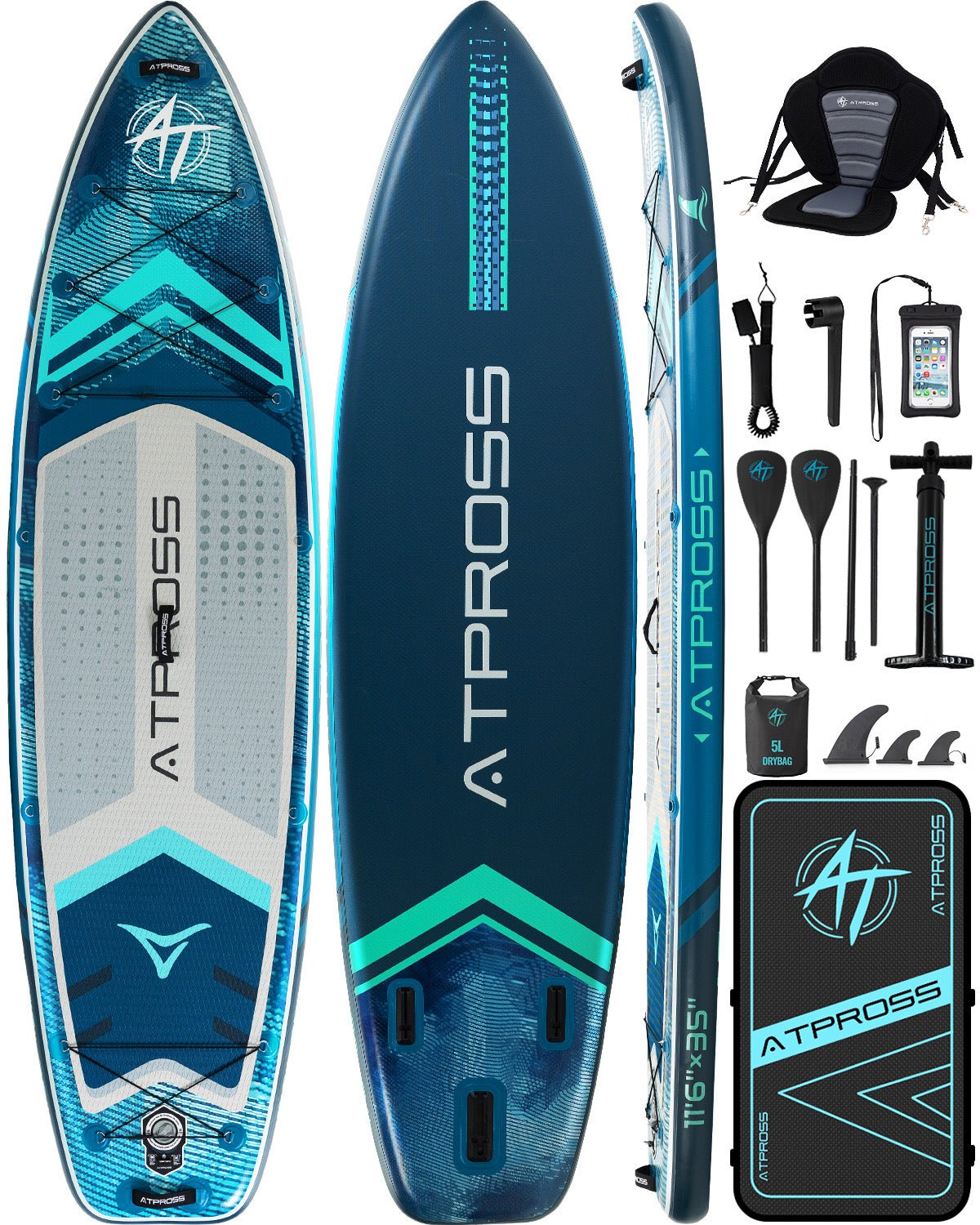 35'' Wide Inflatable SUP – Neon Tide Pro | Stable Paddle Board