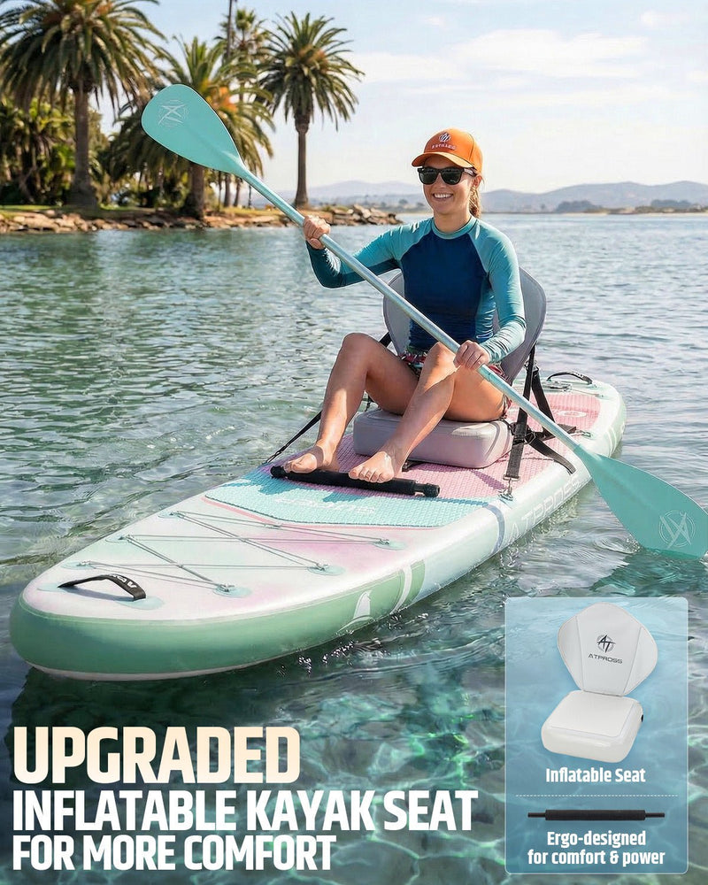 Load image into Gallery viewer, 12’ × 36’’ Inflatable SUP – Gradient Orchard Glow (Green & Red) – ATPB26 - 24M Pro Max | Atpross Board - ATPROSS Board