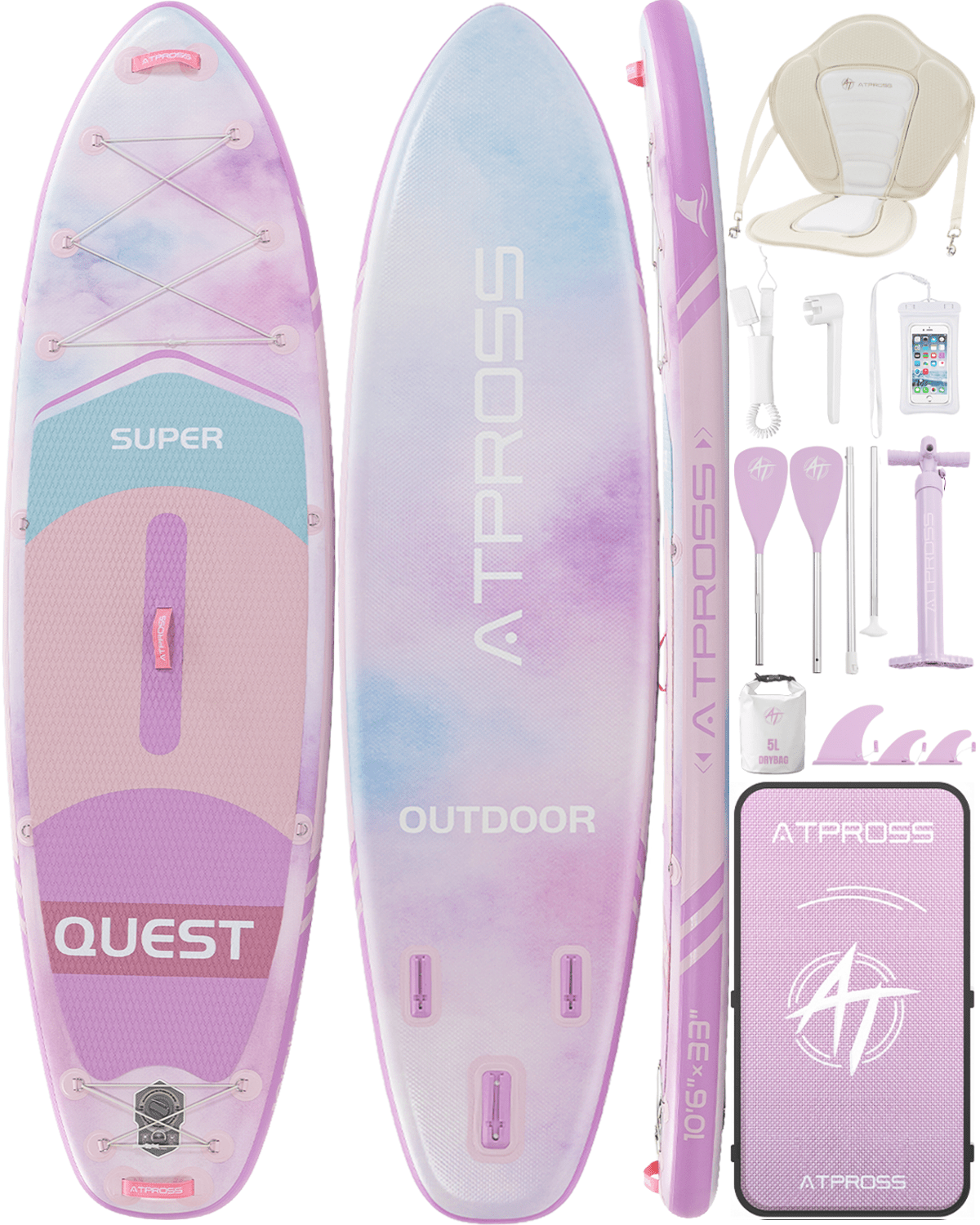 Inflatable SUP Paddle Board for Calm Water | Beginner Friendly