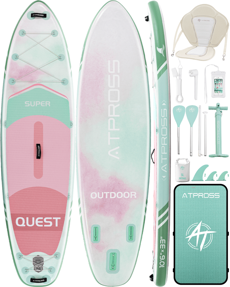 Chargez l'image dans la visionneuse de la galerie, Inflatable SUP - Gradient Orchard Glow (Green & Red) - ATPB26 - 04 PRO |Atpross Board - ATPROSS Board