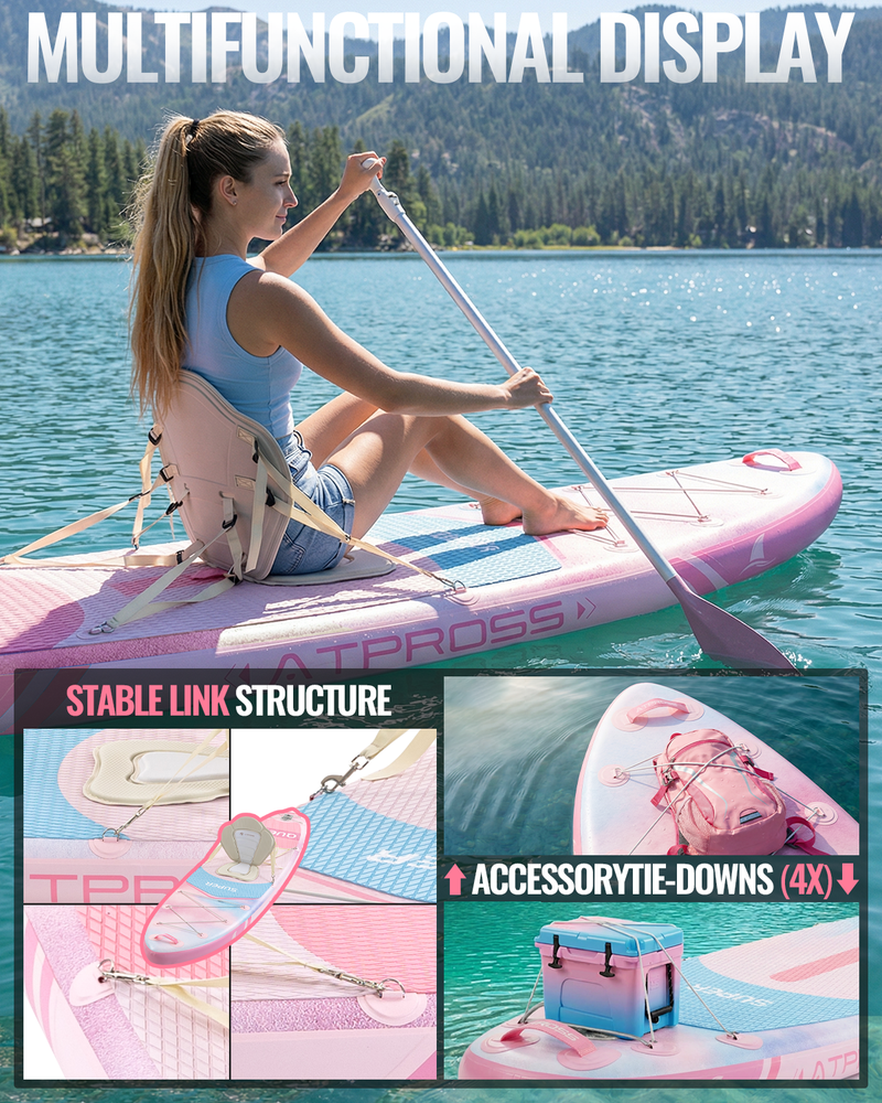 Chargez l'image dans la visionneuse de la galerie, Inflatable SUP - Gradient Skyblush (Pink & Blue) - ATPB26 - 09 PRO |Atpross Board - ATPROSS Board