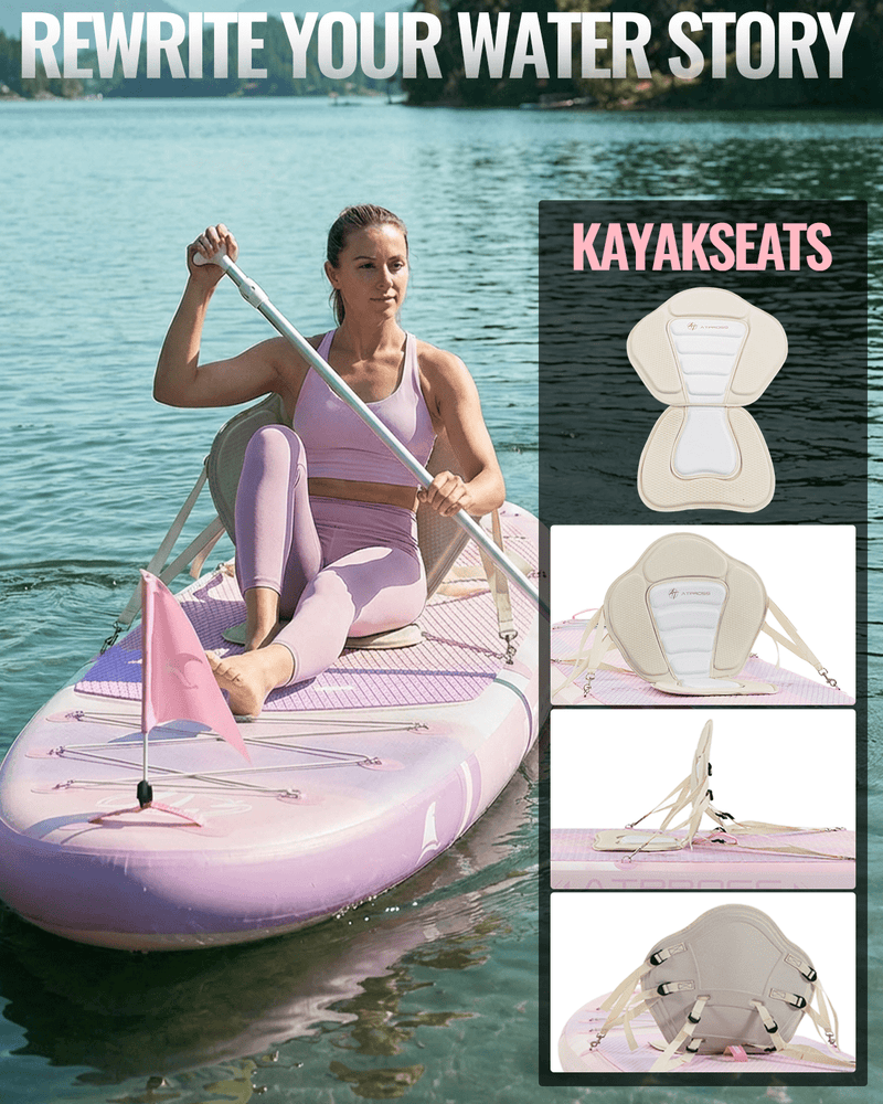 Laden Sie das Bild in Galerie -Viewer, Inflatable SUP Kayak - Premium Gradient Afterglow (Pink, Purple & Orange) - ATPB26 - 17 Pro |Atpross Board - ATPROSS Board