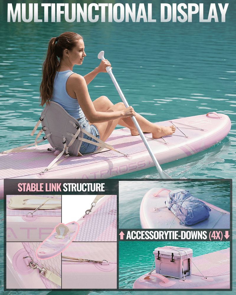 Laden Sie das Bild in Galerie -Viewer, Inflatable SUP Kayak - Premium Gradient Afterglow (Pink, Purple & Orange) - ATPB26 - 17 Pro |Atpross Board - ATPROSS Board