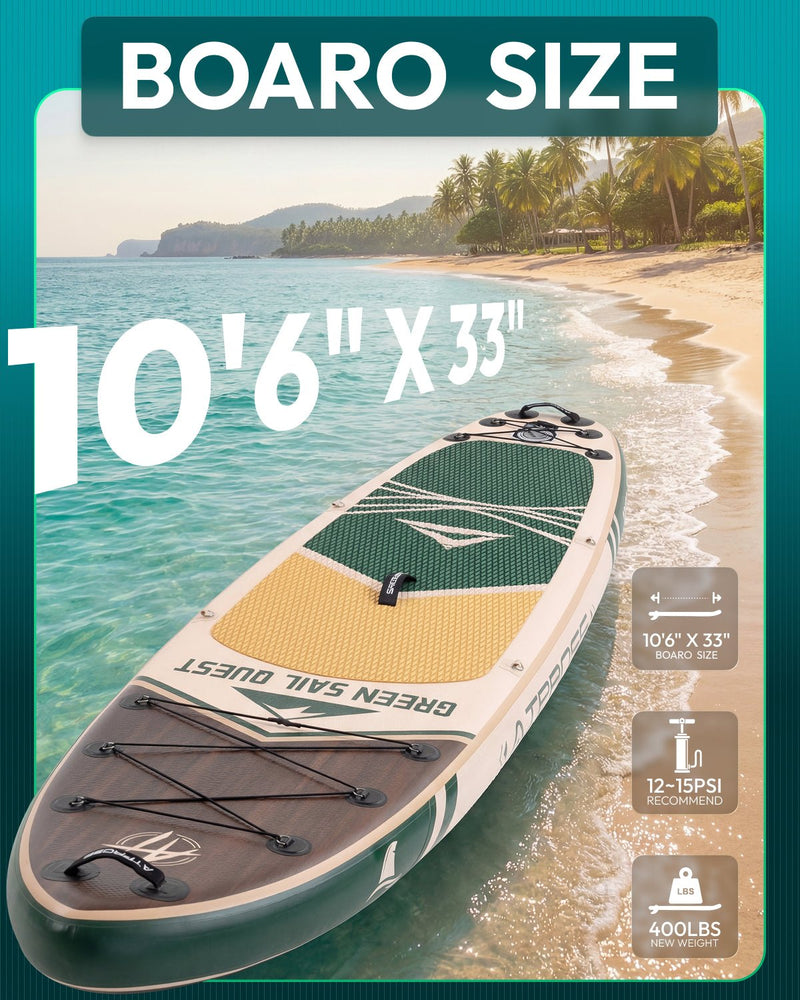 Chargez l'image dans la visionneuse de la galerie, Inflatable SUP - Woodland Brown & Forest Canvas - ATPB26 - 07 PRO |Atpross Board - ATPROSS Board