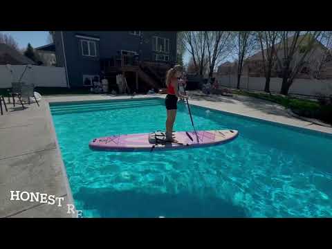 Laden und spielen Sie Video in Galerie -Viewer, 12’ × 36’’ Lila & Pink Aufblasbares SUP AT-PB25-05PS Pro Max | Atpross Board