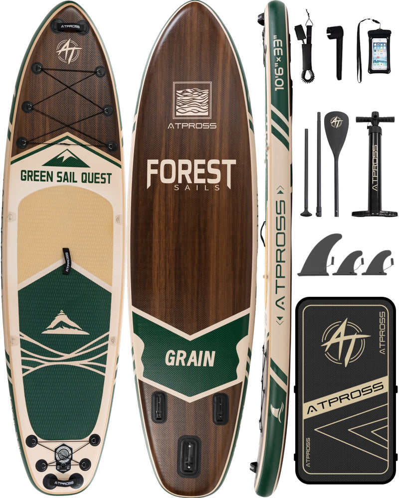 Load image into Gallery viewer, Inflatable SUP-Woodland Brown &amp; Forest Canvas-ATPB26-07 Basic ｜Atpross Board
