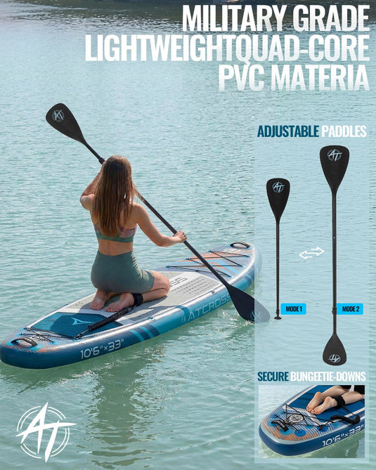 10’6’’ × 33’’ Inflatable SUP – Apex Orbit (Navy & Orange) – ATPB26 - 11P Pro | Atpross Board - ATPROSS Board