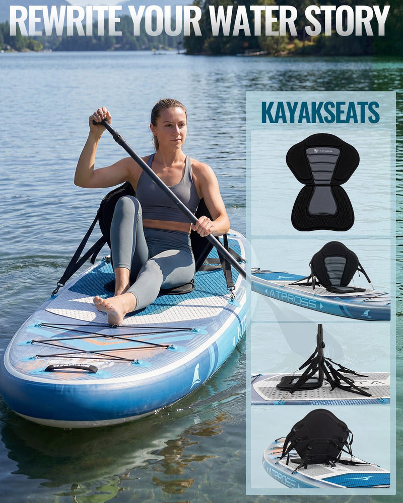 Laden Sie das Bild in Galerie -Viewer, 10’6’’ × 33’’ Inflatable SUP – Apex Orbit (Navy &amp; Orange) – ATPB26 - 11P Pro | Atpross Board - ATPROSS Board
