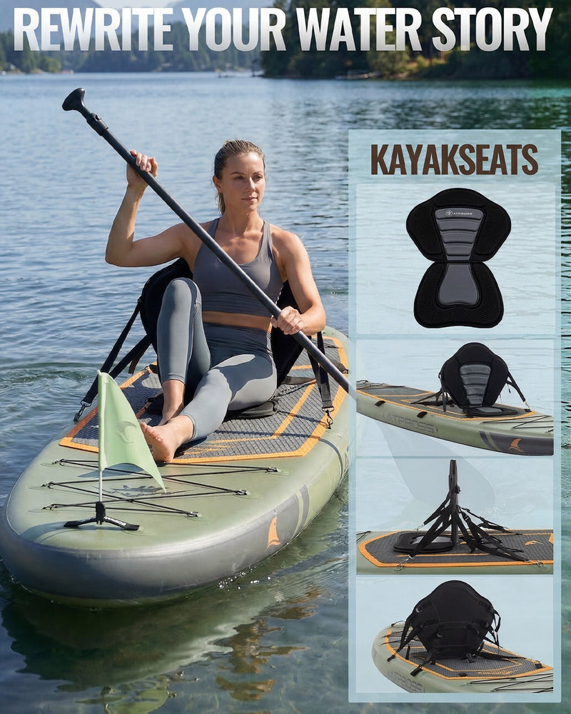 Laden Sie das Bild in Galerie -Viewer, 10’6’’ × 33’’ Inflatable SUP – Forest Ember (Olive &amp; Orange) – ATPB26 - 06P Pro | Atpross Board - ATPROSS Board
