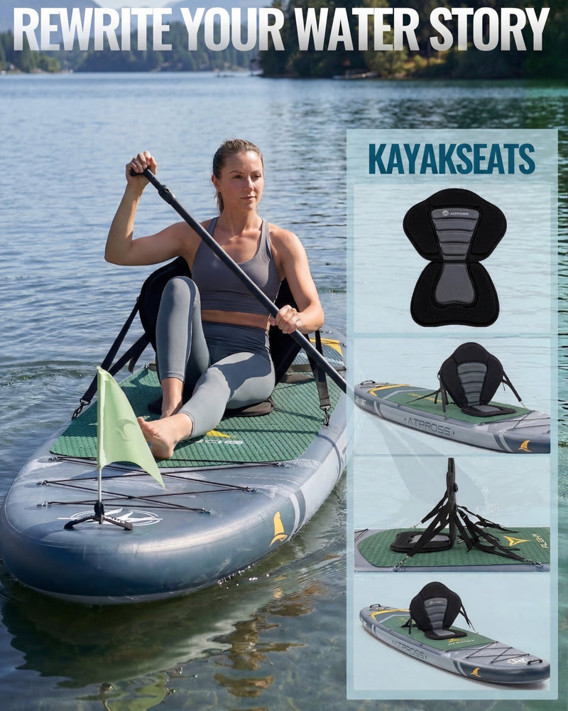 Laden Sie das Bild in Galerie -Viewer, 10’6’’ × 33’’ Inflatable SUP – Night Tide (Deep Blue &amp; Navy Green) – ATPB26 - 12P Pro | Atpross Board - ATPROSS Board
