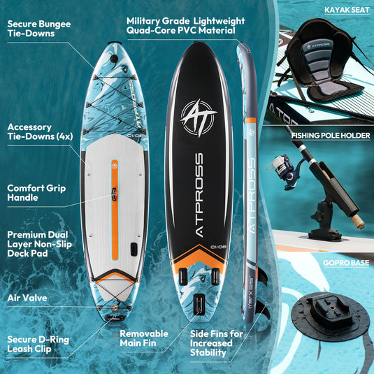 11'6'' × 35'' Inflatable SUP – AT - PB - 05 Pro Paddle Board | Atpross - ATPROSS Board