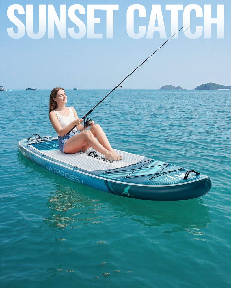 Laden Sie das Bild in Galerie -Viewer, 11’6’’ × 35’’ Inflatable SUP – Neon Tide (Deep Blue &amp; Neon Blue) – ATPB26 - 15P Pro | Atpross Board - ATPROSS Board
