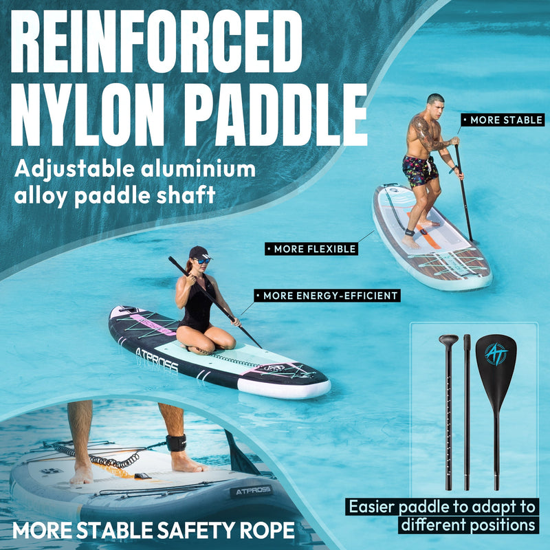 Load image into Gallery viewer, 11'6" Inflatable SUP Marine Blue &amp; White – AT - PB - 06 Basic Paddle Board | Atpross - ATPROSS Board

