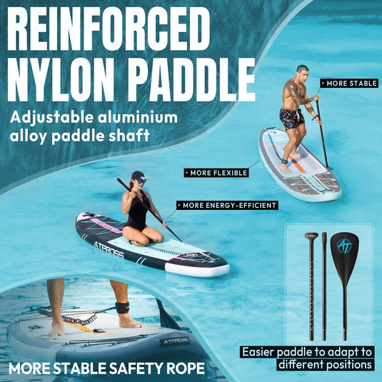 11'6" Inflatable SUP Marine Blue & White – AT - PB - 06 Basic Paddle Board | Atpross - ATPROSS Board