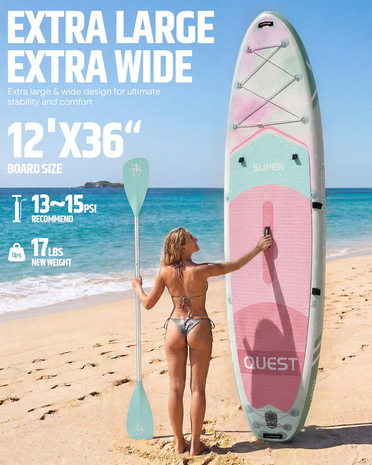 12’ × 36’’ Inflatable SUP – Gradient Orchard Glow (Green & Red) – ATPB26 - 24M Pro Max | Atpross Board - ATPROSS Board
