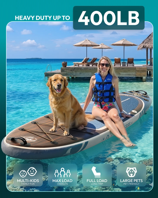 Inflatable SUP-Woodland Brown & Heritage Blue-ATPB26-01 Basic ｜Atpross Board