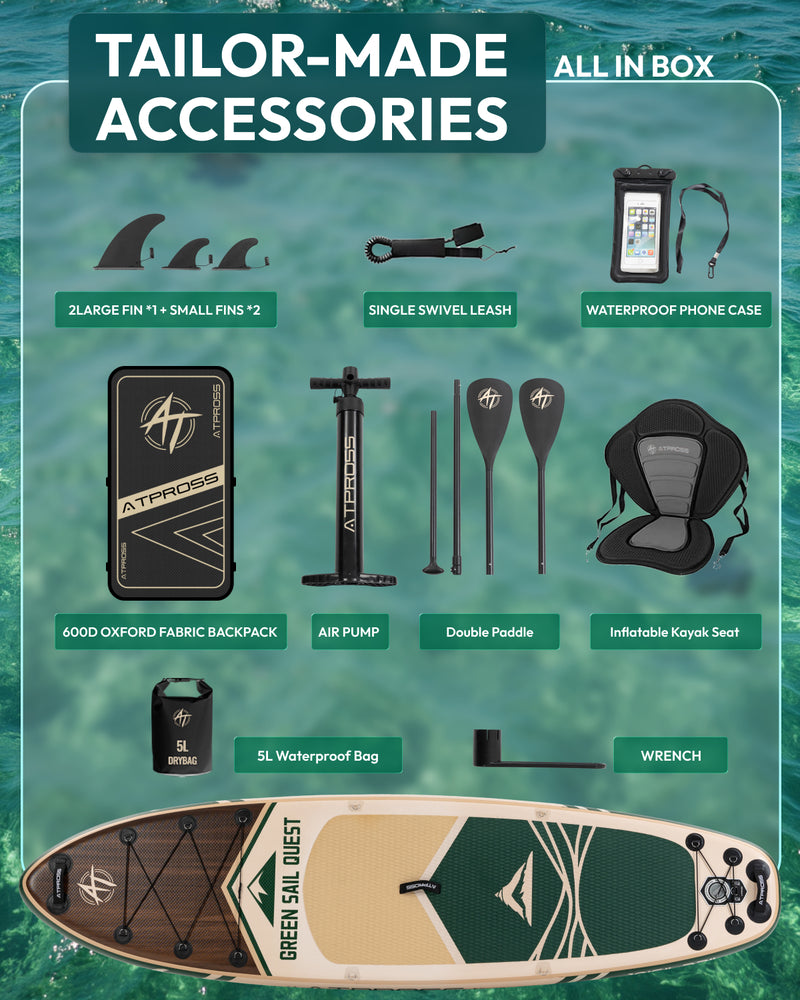 Load image into Gallery viewer, Inflatable SUP-Woodland Brown &amp; Forest Canvas-ATPB26-07 PRO ｜Atpross Board
