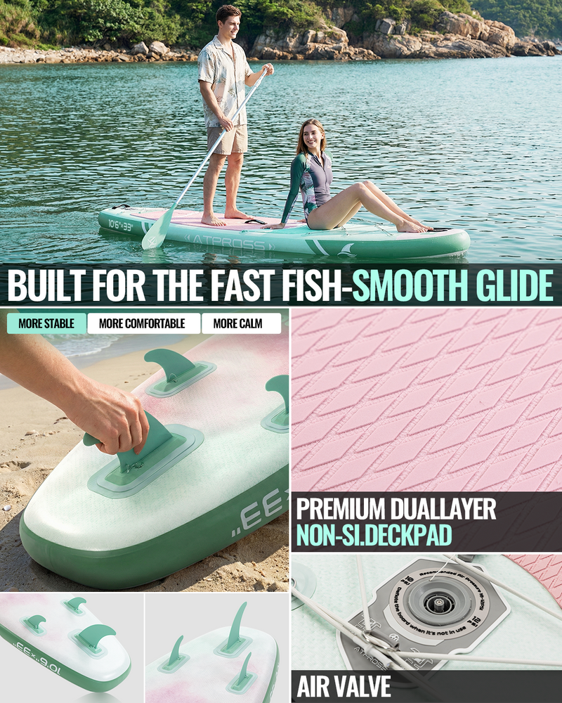 Load image into Gallery viewer, Inflatable SUP-Gradient Orchard Glow (Green &amp; Red)-ATPB26-04 PRO ｜Atpross Board
