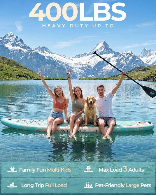 Inflatable SUP-Wave Flow & Natural Wood Grain-ATPB26-02 PRO｜Atpross Board