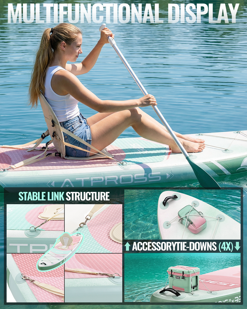 Load image into Gallery viewer, Inflatable SUP - Gradient Orchard Glow (Green &amp; Red) - ATPB26 - 04 PRO ｜Atpross Board - ATPROSS Board
