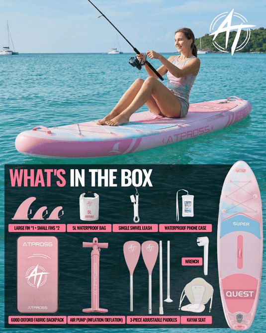 Inflatable SUP - Gradient Skyblush (Pink & Blue) - ATPB26 - 09 PRO ｜Atpross Board - ATPROSS Board
