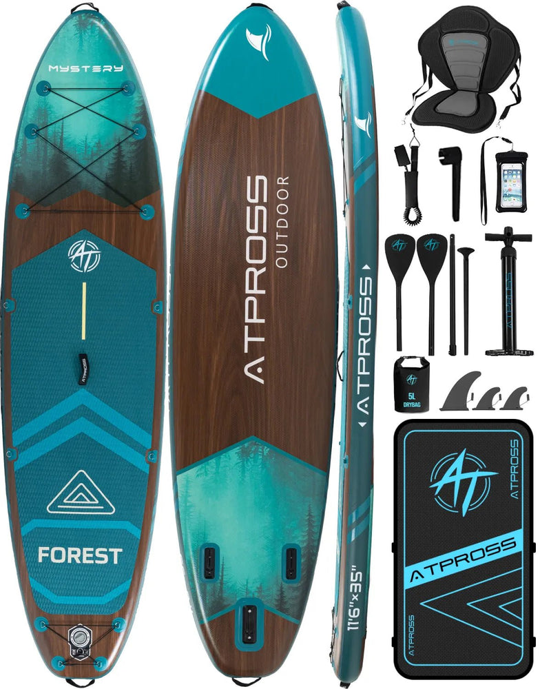 Load image into Gallery viewer, Inflatable SUP Kayak - Premium Dark Forest &amp; Abyss Green - ATPB26 - 13 Pro ｜Atpross Board - ATPROSS Board
