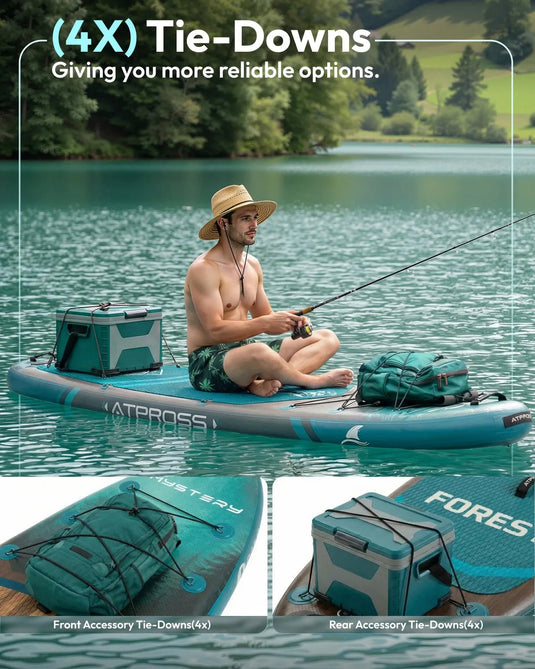 Inflatable SUP Kayak - Premium Dark Forest & Abyss Green - ATPB26 - 13 Pro ｜Atpross Board - ATPROSS Board