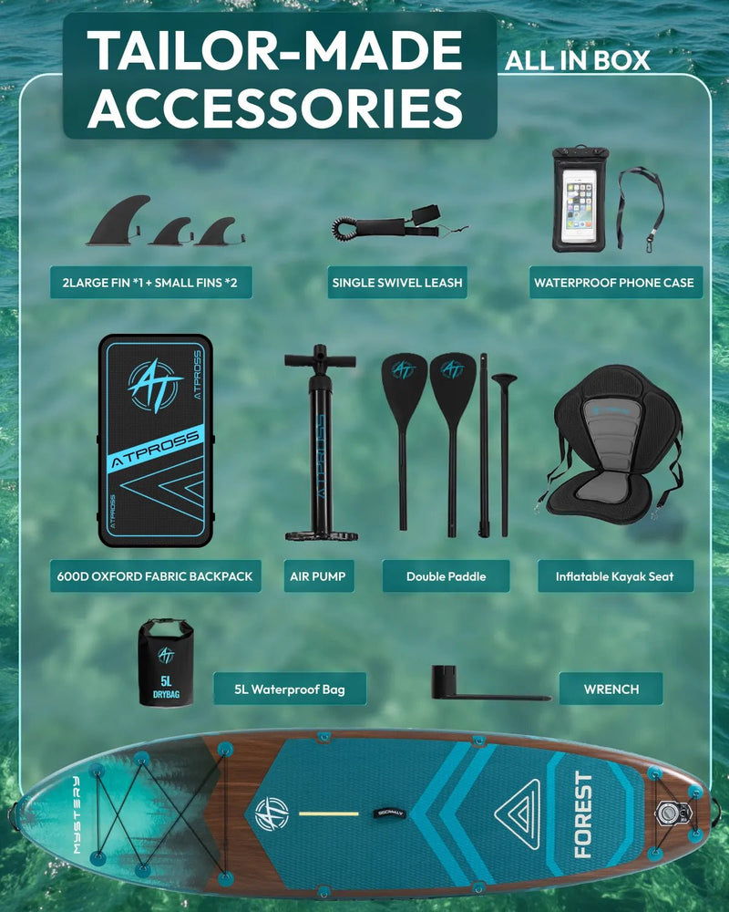 Load image into Gallery viewer, Inflatable SUP Kayak - Premium Dark Forest &amp; Abyss Green - ATPB26 - 13 Pro ｜Atpross Board - ATPROSS Board
