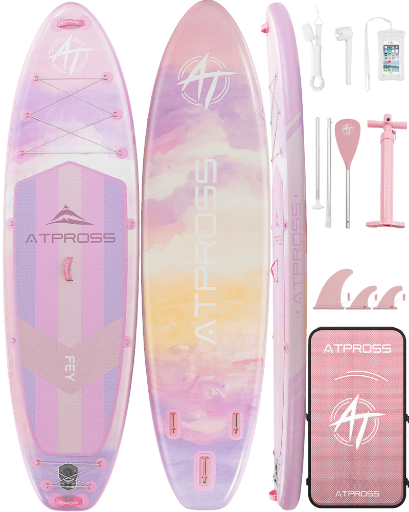Load image into Gallery viewer, Inflatable SUP Kayak - Premium Gradient Afterglow (Pink, Purple &amp; Orange) - ATPB26 - 17 Basic ｜Atpross Board - ATPROSS Board
