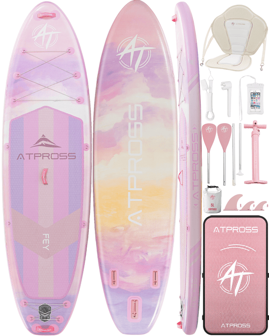 Inflatable SUP Kayak - Premium Gradient Afterglow (Pink, Purple & Orange) - ATPB26 - 17 Pro ｜Atpross Board - ATPROSS Board