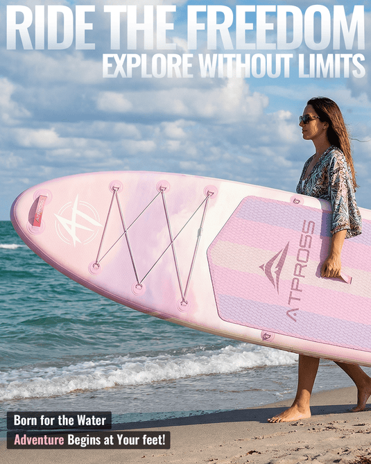 Inflatable SUP Kayak - Premium Gradient Afterglow (Pink, Purple & Orange) - ATPB26 - 17 Pro ｜Atpross Board - ATPROSS Board