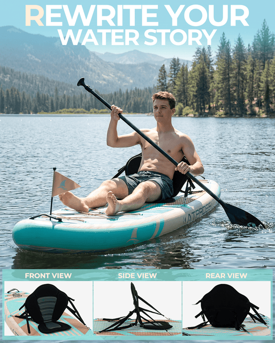 Inflatable SUP - Wave Flow & Natural Wood Grain - ATPB26 - 02 PRO｜Atpross Board - ATPROSS Board