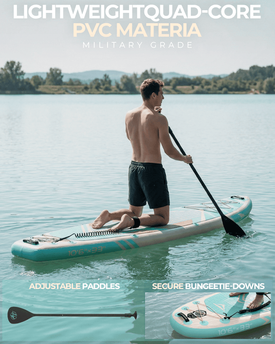 Inflatable SUP - Wave Flow & Natural Wood Grain - ATPB26 - 02 PRO｜Atpross Board - ATPROSS Board