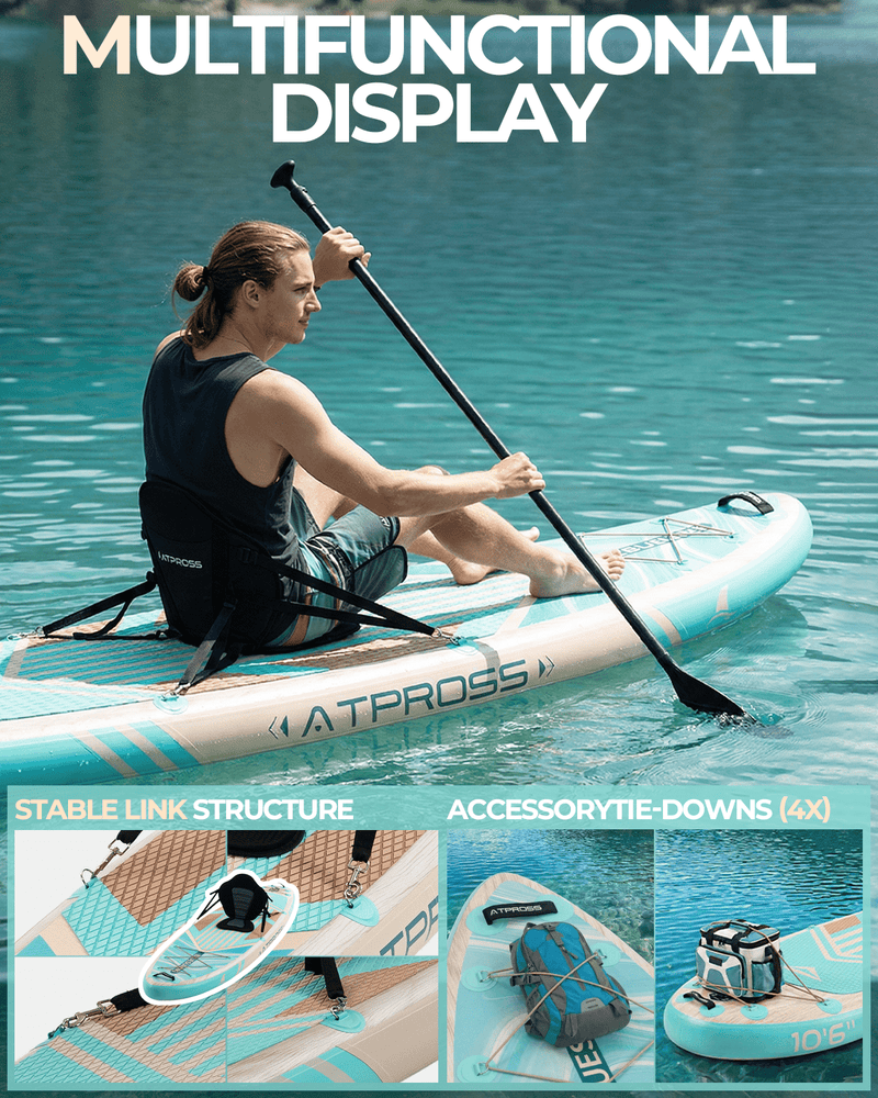Load image into Gallery viewer, Inflatable SUP - Wave Flow &amp; Natural Wood Grain - ATPB26 - 02 PRO｜Atpross Board - ATPROSS Board
