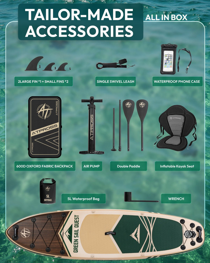 Load image into Gallery viewer, Inflatable SUP - Woodland Brown &amp; Forest Canvas - ATPB26 - 07 PRO ｜Atpross Board - ATPROSS Board
