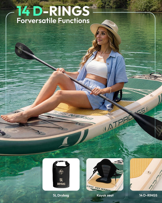Inflatable SUP - Woodland Brown & Forest Canvas - ATPB26 - 07 PRO ｜Atpross Board - ATPROSS Board