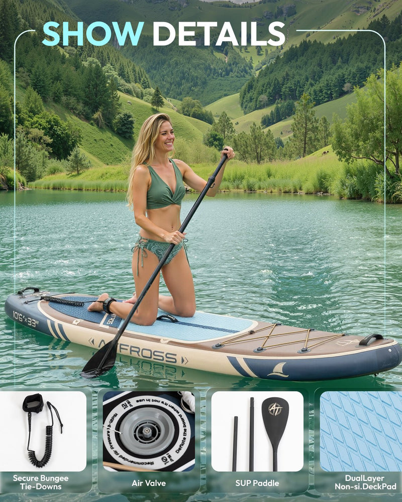 Load image into Gallery viewer, Inflatable SUP - Woodland Brown &amp; Heritage Blue - ATPB26 - 01 Basic ｜Atpross Board - ATPROSS Board
