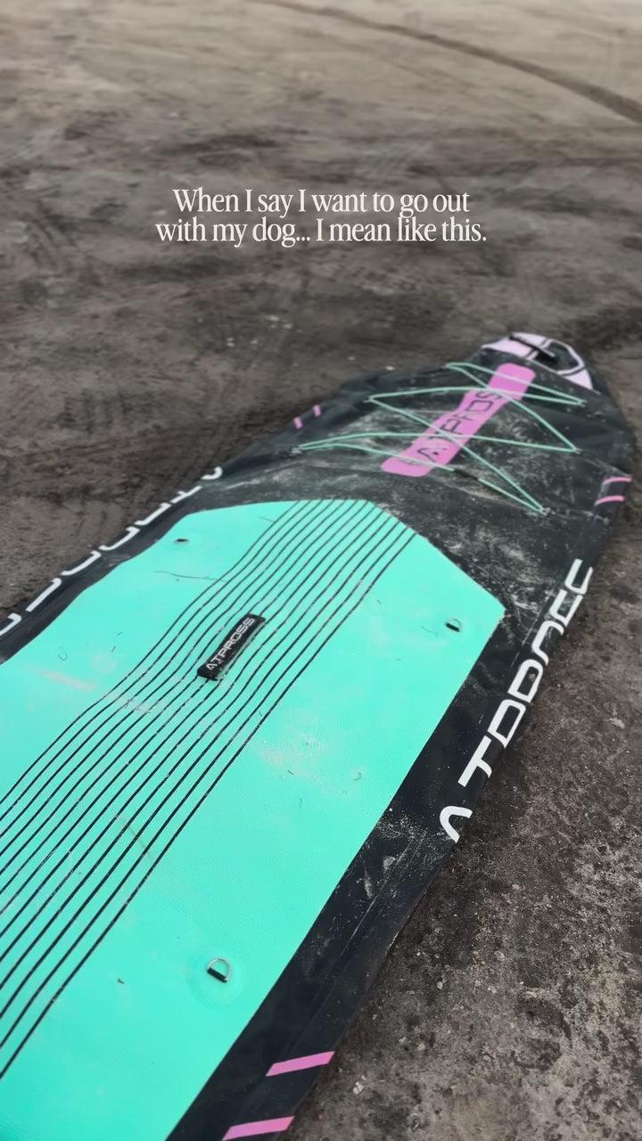 Load and play video in Gallery viewer, 11’6’’ × 35’’ Black, Pink &amp; Green Inflatable SUP 11' AT-PB-03 Pro Paddle Board | Atpross SUP
