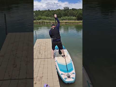 Load and play video in Gallery viewer, 11’6’’ × 35'' Inflatable SUP Kayak-Premium Dark Forest &amp; Lagoon Teal-ATPB26-14 Pro ｜Atpross Board
